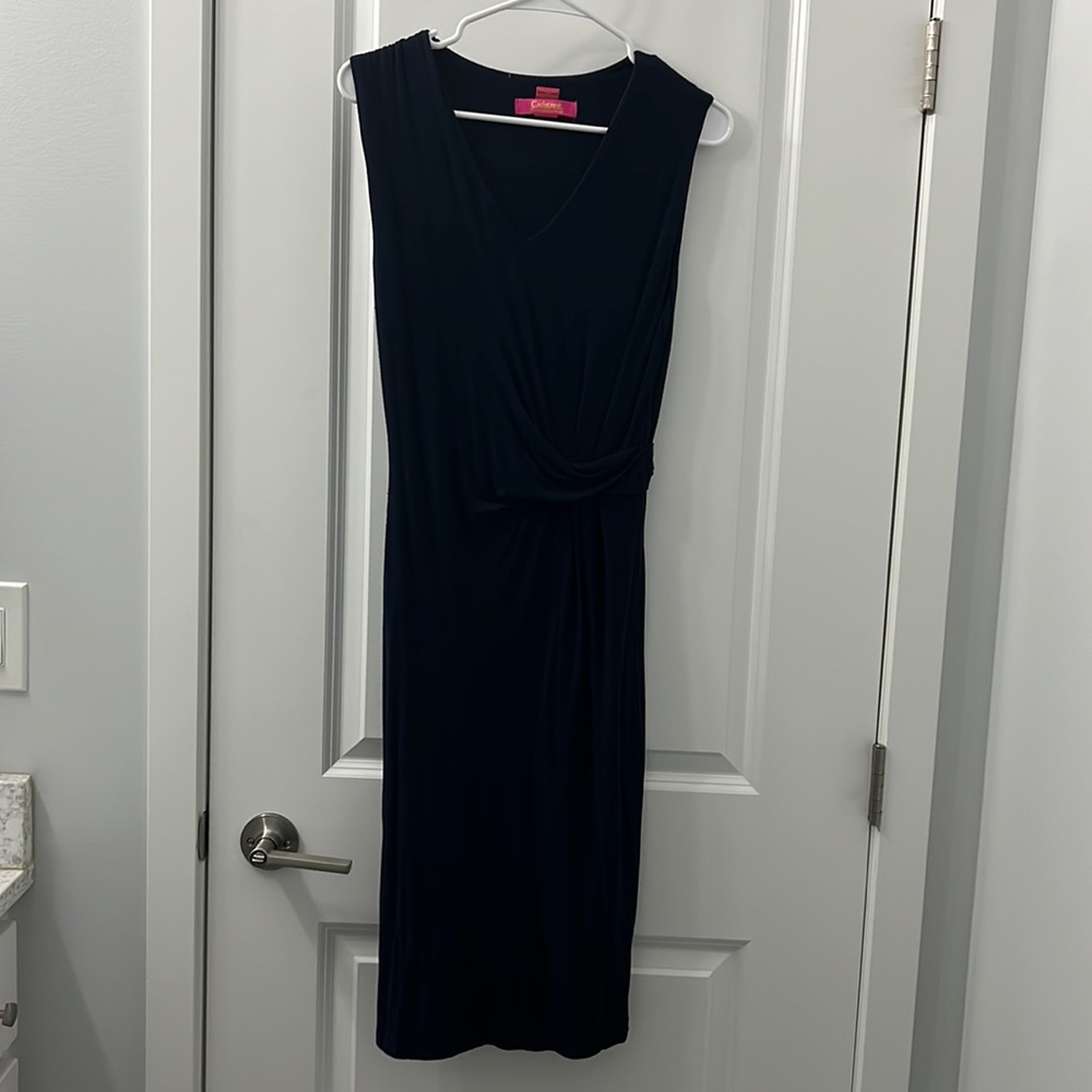Catherine malandrino body con sleeveless midi dress